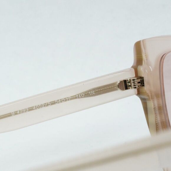 💯 NEW BURBERRY MERYL BE4393 4052/5 CHECK PINK SUNGLASSES - Picture 6 of 10